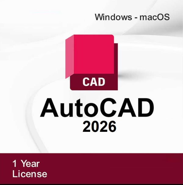 AutoCAD 2025/2026 - ABBONAMENTO 12 MESI 1 ANNO (WINDOWS/MAC)